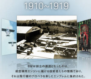 BMWサイトでロゴの由来説明